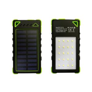 Nature Power 80082 Solar Powered 8000mAh Power Bank w/ Flashlight