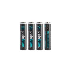 PB-AAA-C Pale Blue Lithium Ion Rechargeable AAA Batteries. 4 pack.