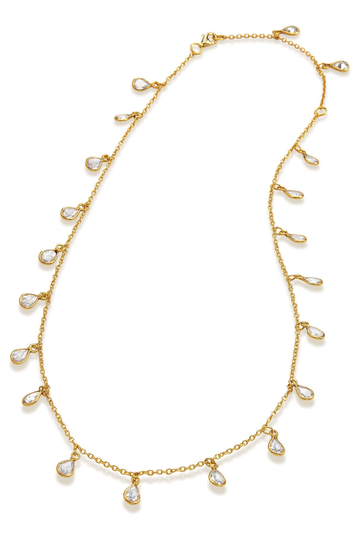 Sterling Tear Drop Neck