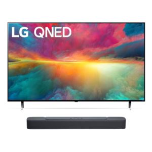 LG 55QNED75URA.JBLBAR20 KIT 55'' LG 4K NanoCell LED TV TM120 w/ Soundbar