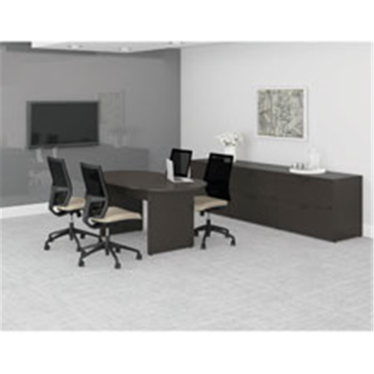 Lorell  Prominence Racetrack Conference Table - Mahogany
