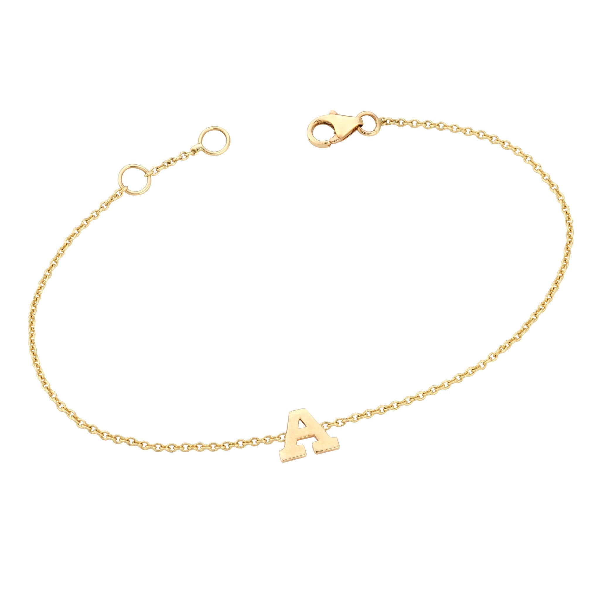 Gold Initial Bracelet