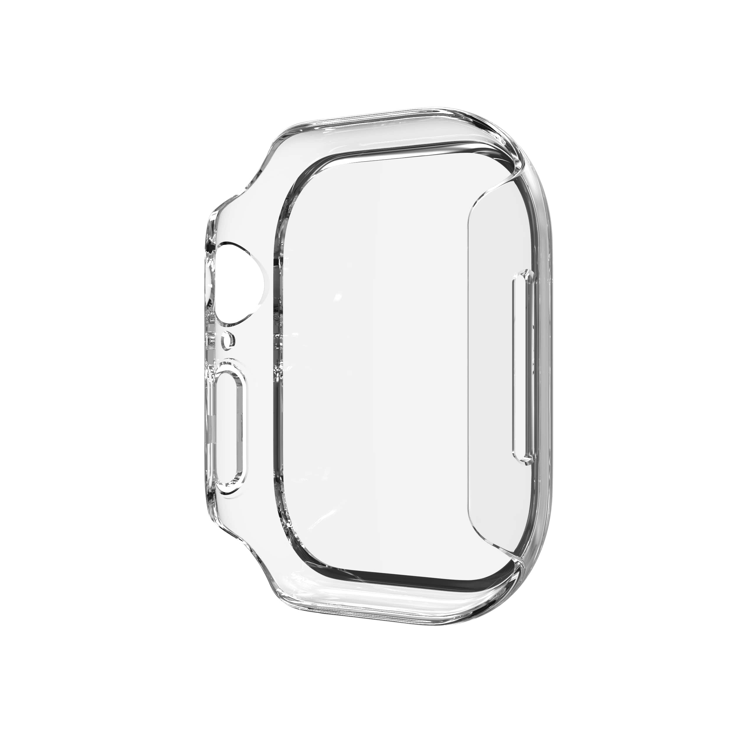 ZAGG - InvisibleShield Glass Elite 360 Integrated Bumper + Screen Protection for Apple Watch Series 11/10 Large - Clear