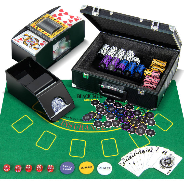 14 Gram Poker Chips 300 Pieces Casino Poker Chip Set