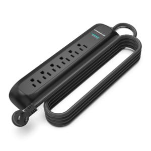Monster-Essentials-5002-15ft Monster Power Strip/Surge Protector 15 Ft - Black