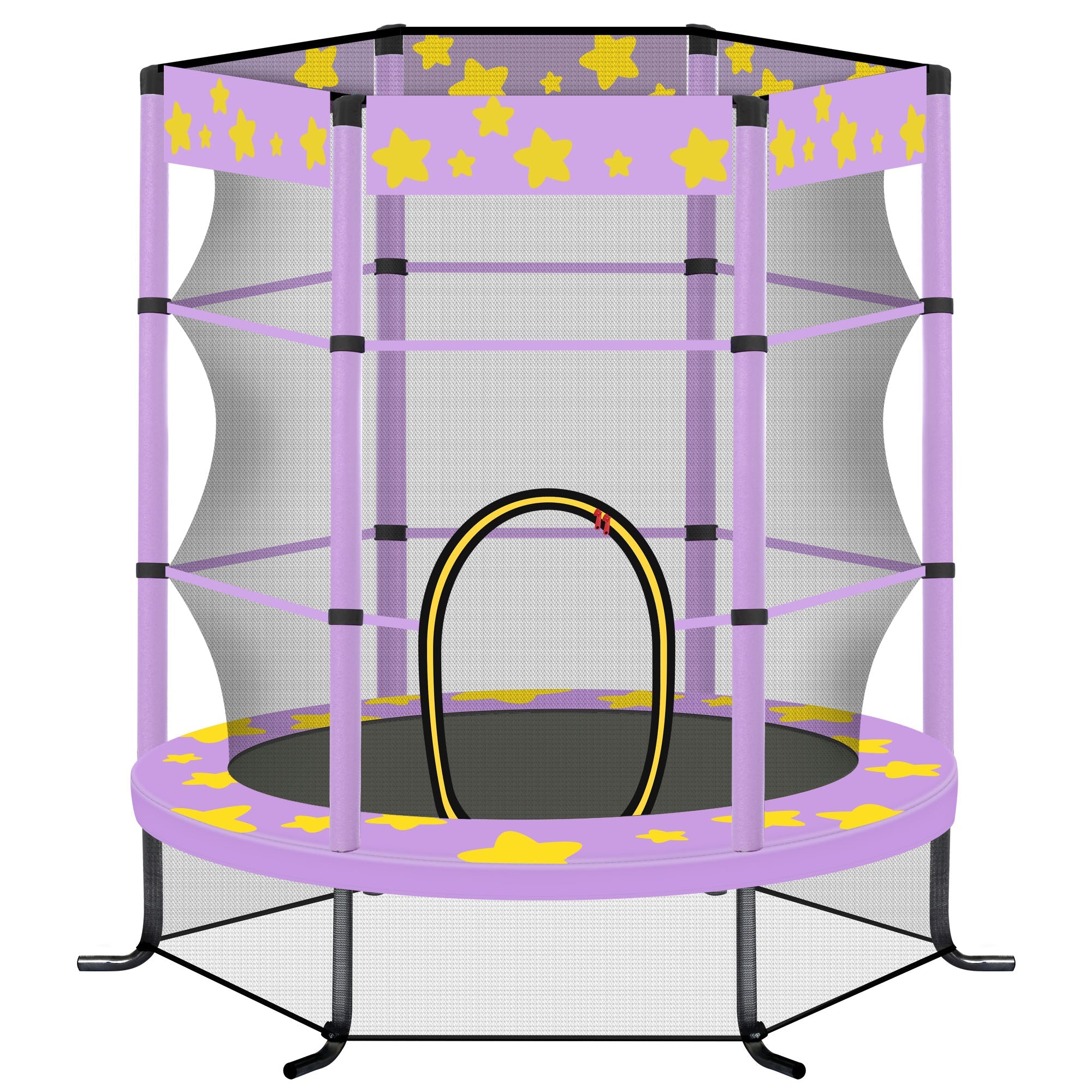 Streamdale 55 Inch Kids Trampoline With Safety Enclosure Net