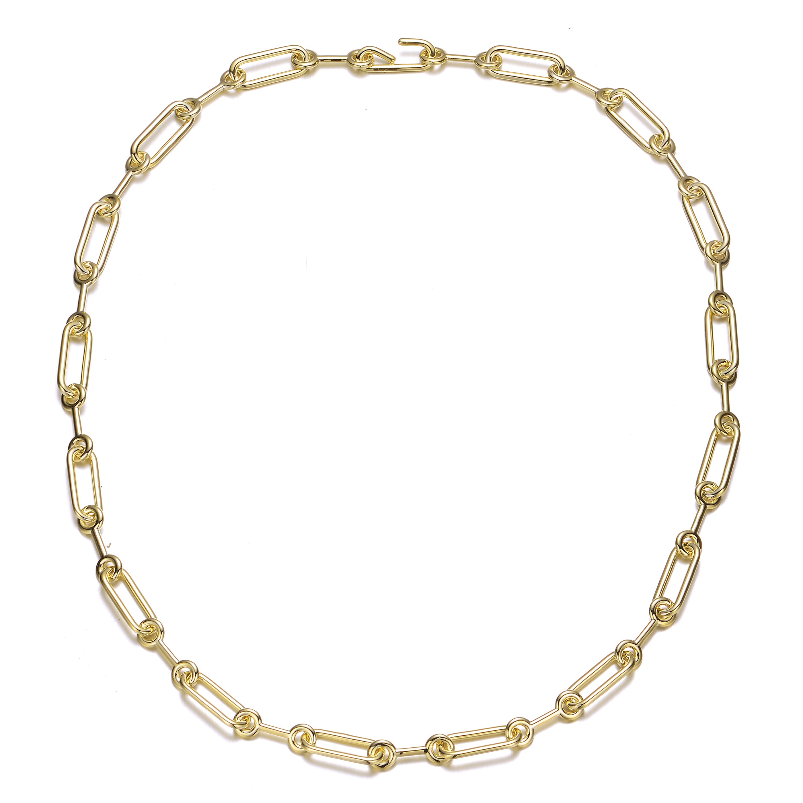 Rachel Glauber 14k Gold Plated Chain Necklace