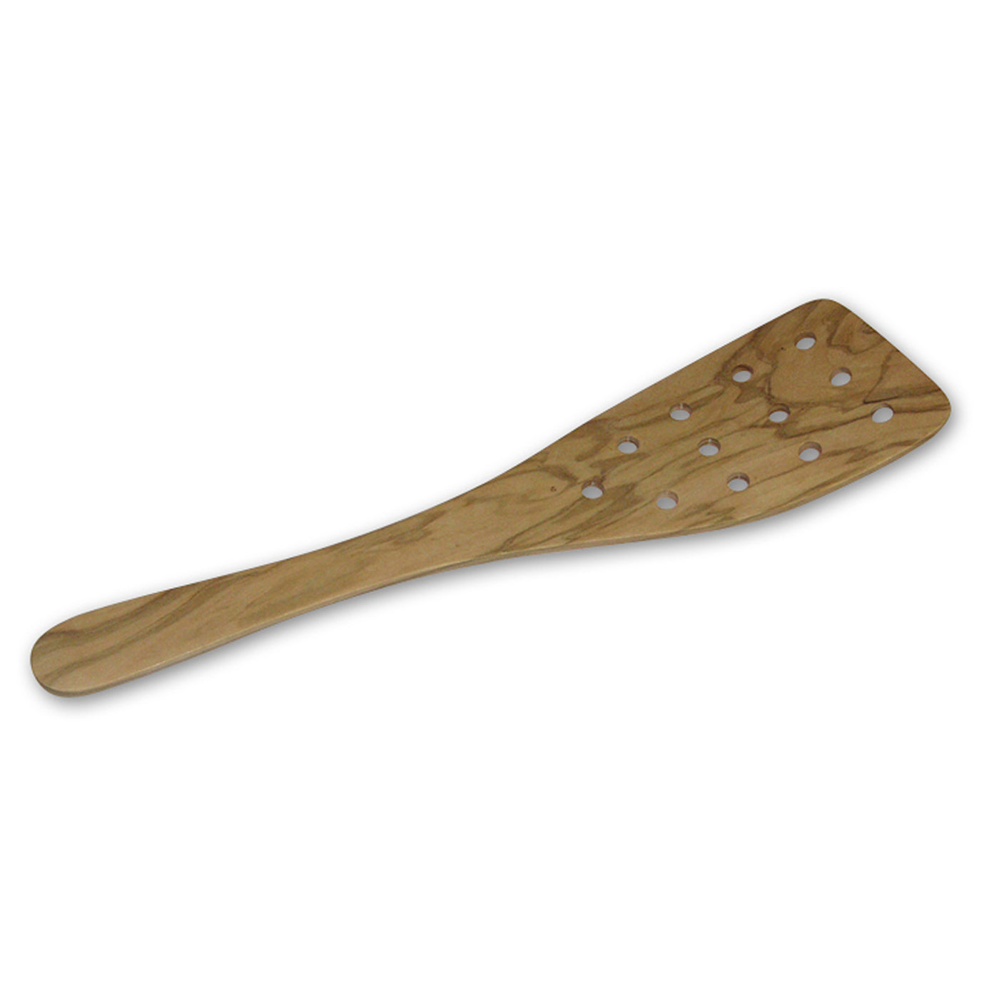 Berard Handcrafted Olive Wood 12 Inch Curved Slotted Spatula