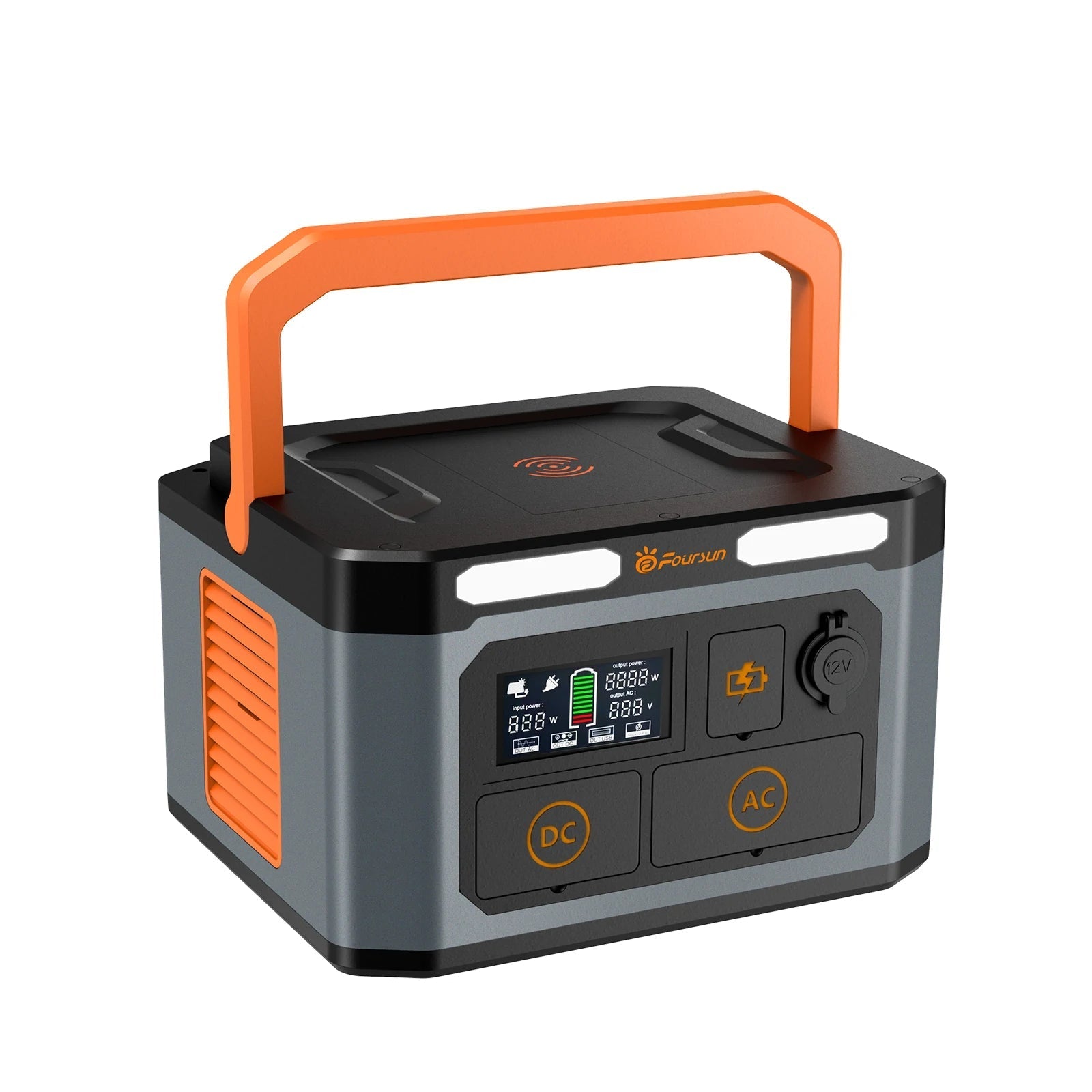 1500W (3000W Peak) Portable Power Station 1598.4Wh with 2 AC Outlets Wireless Charge 65W PD Solar Generator