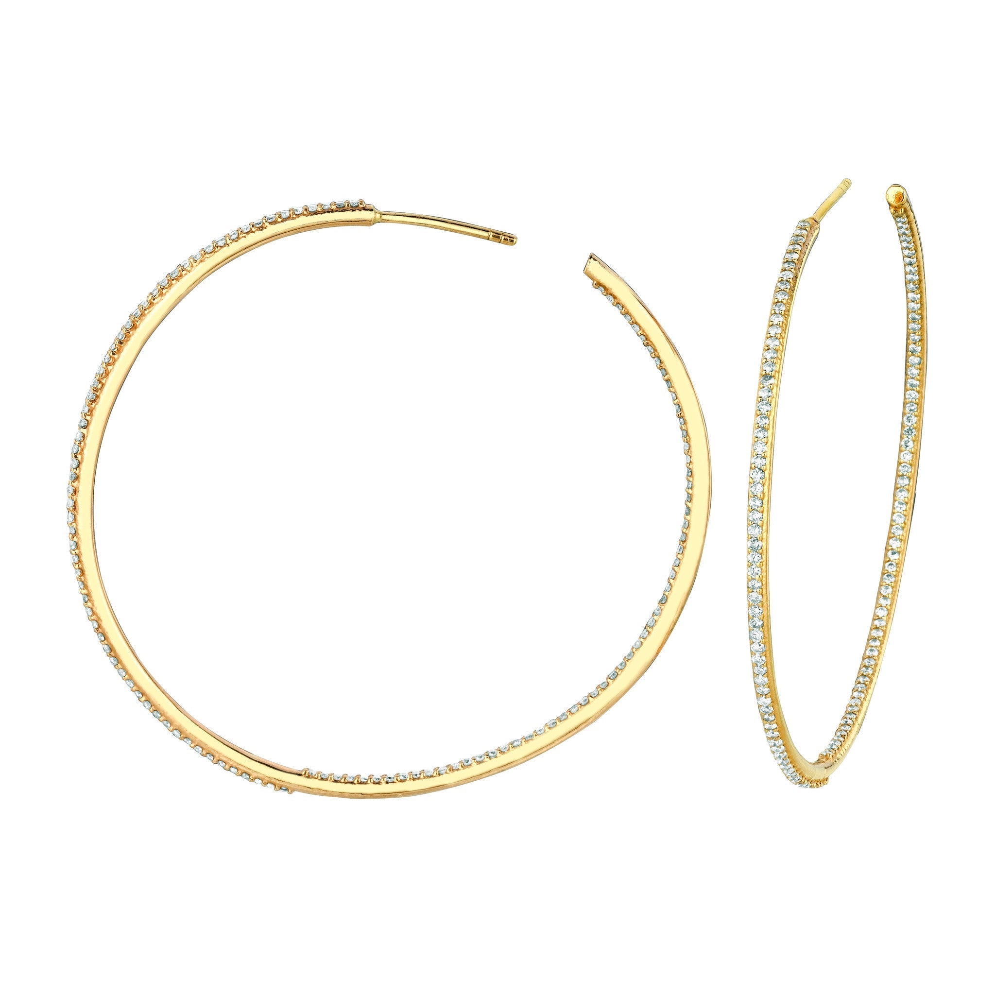 Diamond Hoop Earrings