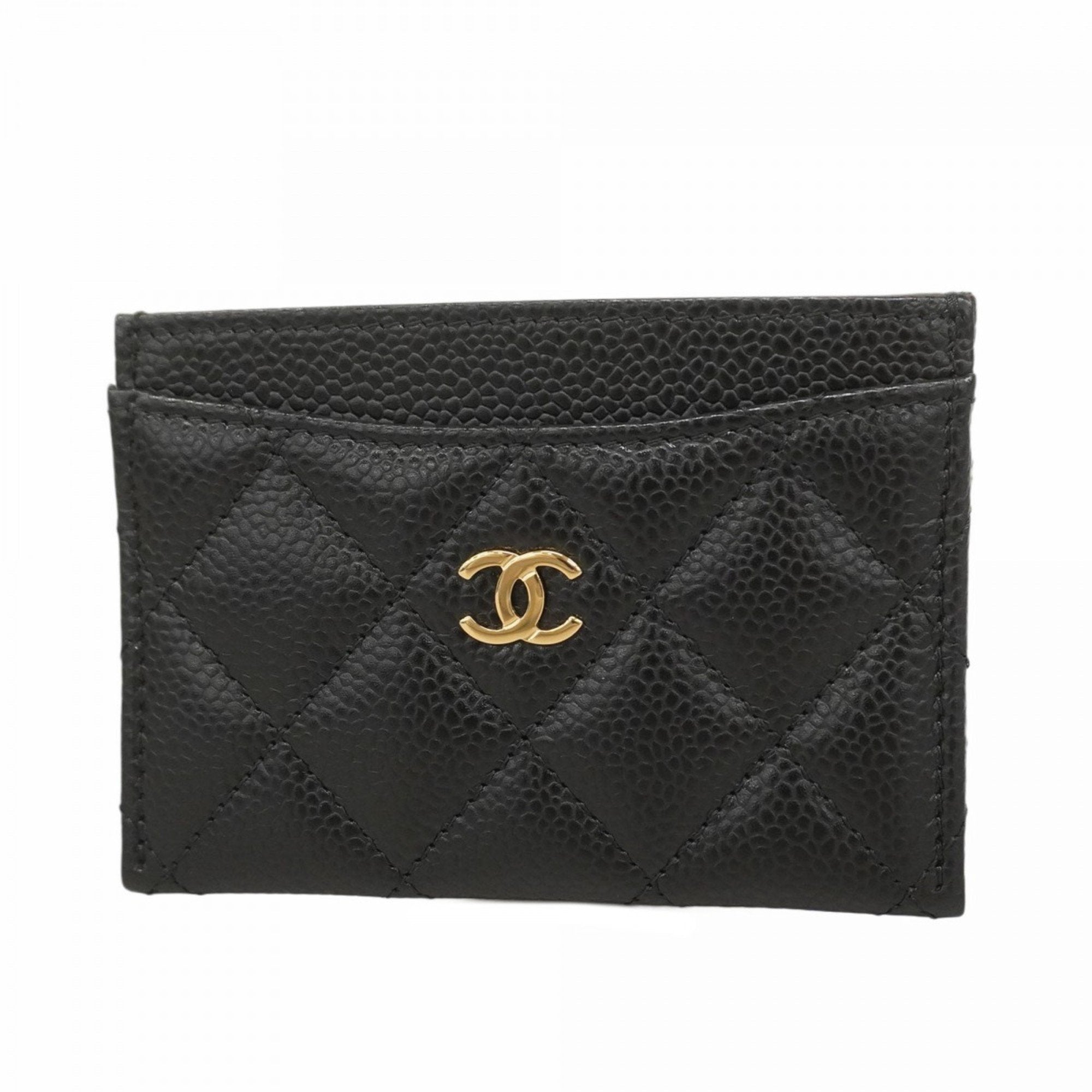 Chanel Grained Calfskin Card Case (Pre-Owned)