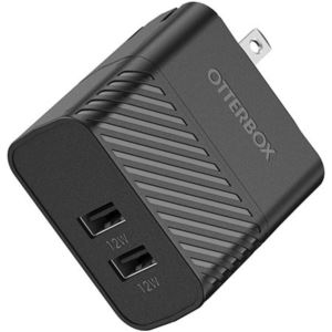Otterbox D-78-52689 USB-A Dual Port Wall Charger - Premium/Black