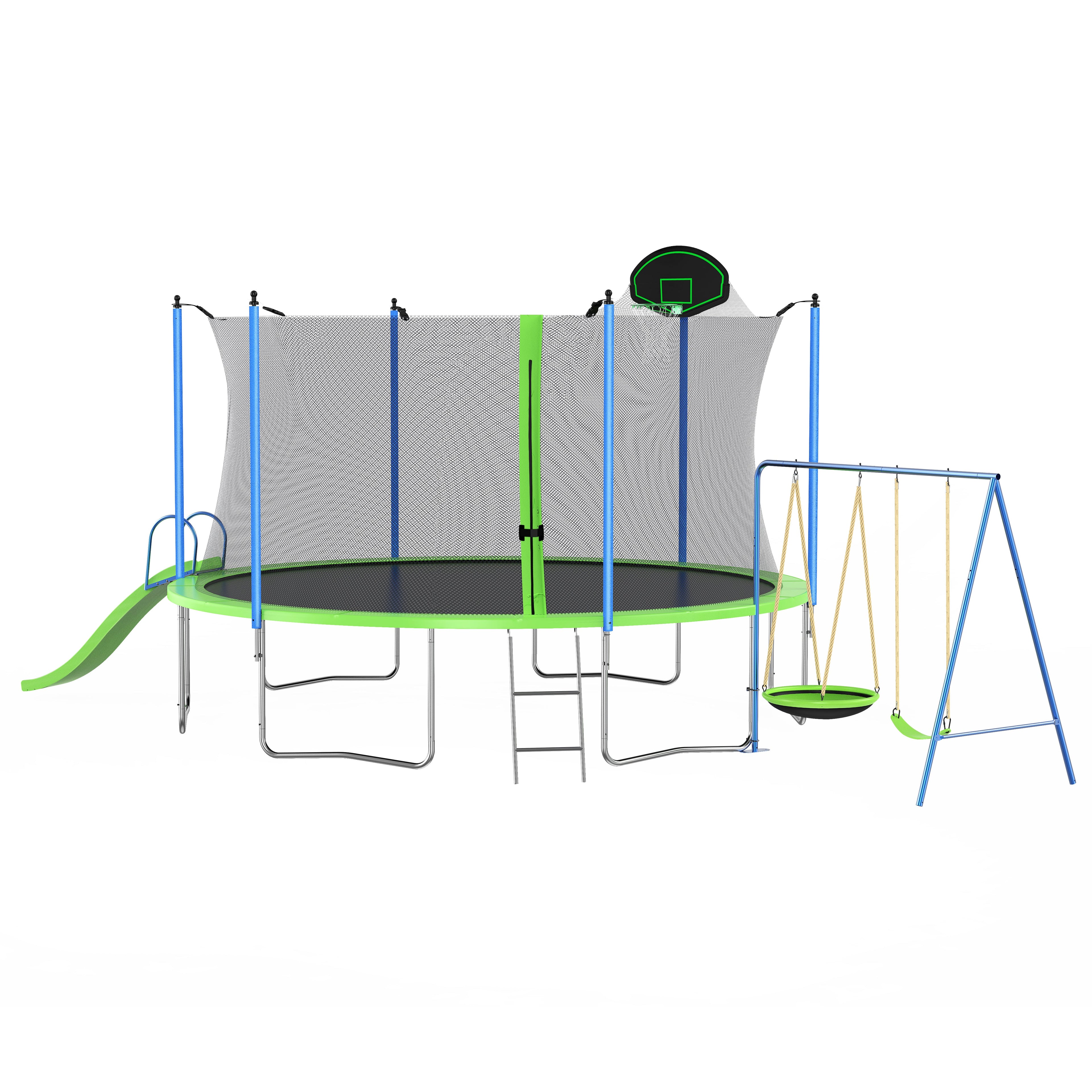 Streamdale Large Recreational Trampoline With Slide