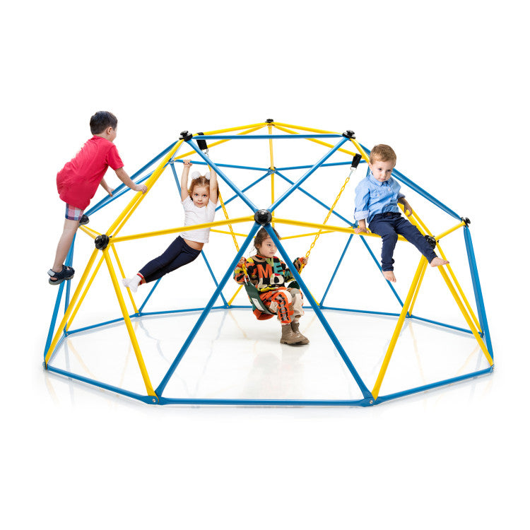 Dome Climber with Swing and 800 Lbs Load Capacity