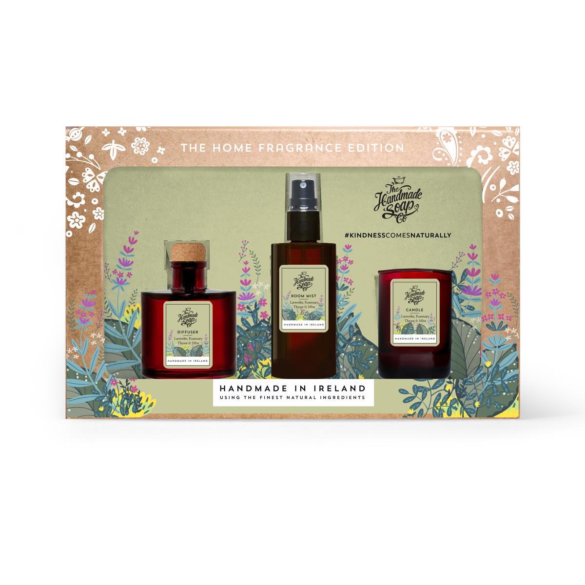 The Handmade Soap Co Mini Votive Mini Diffuser and Mini Pillow Mist Gift Set - Lavendar