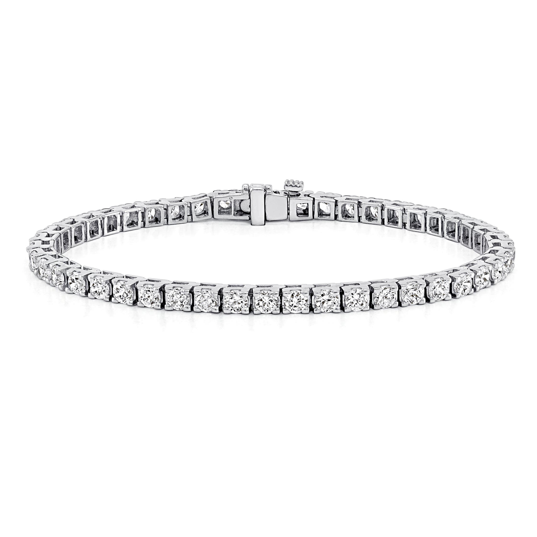 14K White Gold 6.00cts Diamond Tennis Bracelet