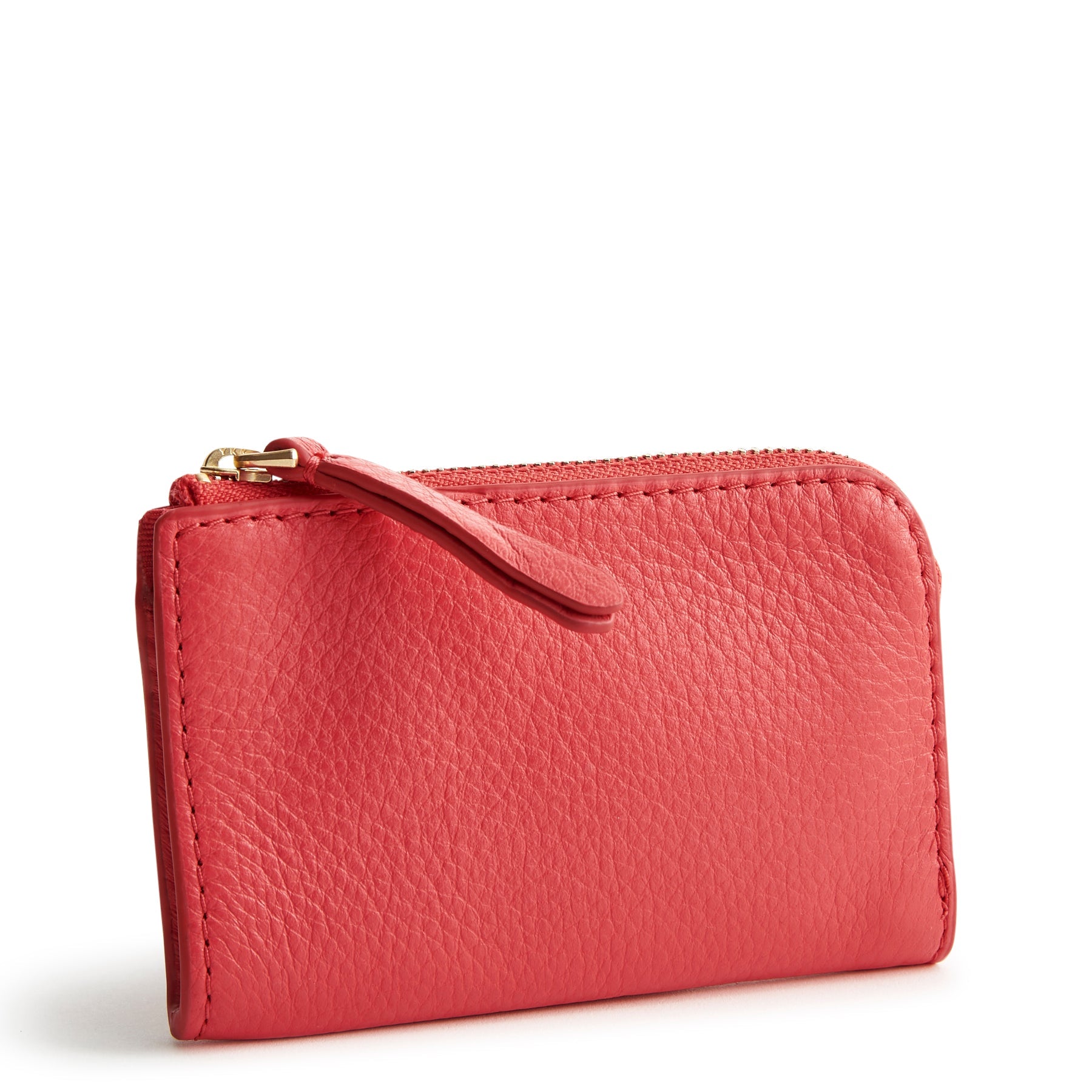 Outlet Leather Zip Card Pouch