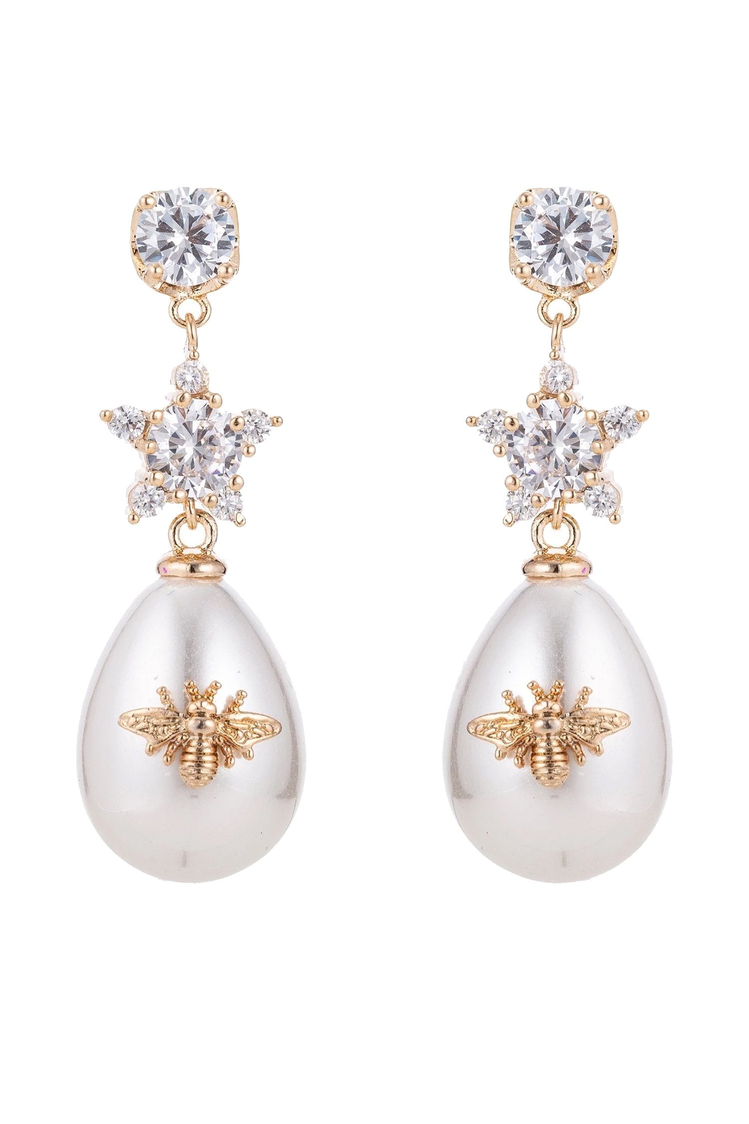 Abeja Earrings - Gold