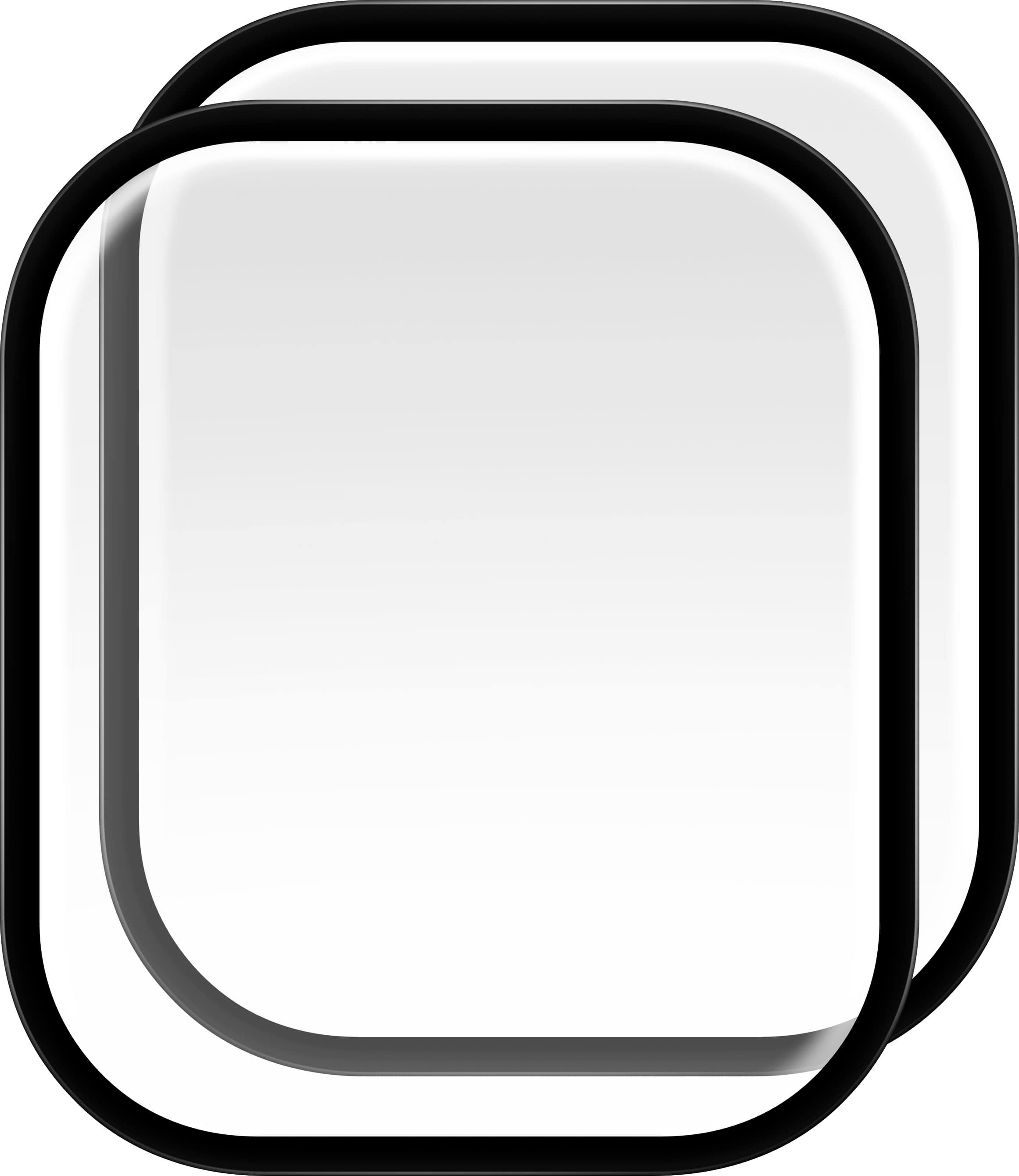 Insignia™ - Hybrid Glass Screen Protectors for Apple Watch 46mm 2024 (2-Pack) - Clear