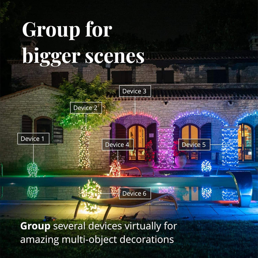 Twinkly - Smart Light Icicle LED 190 RGB (Gen II) - Black
