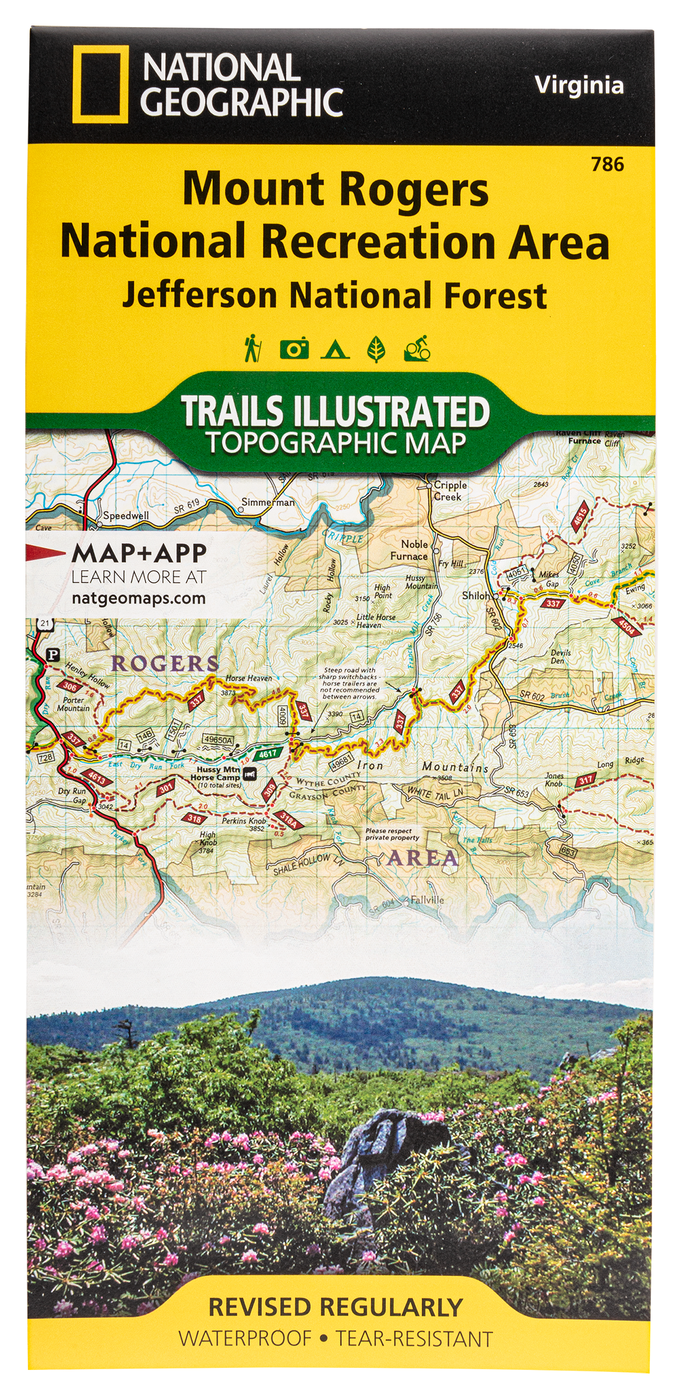 National Geographic National Forests Trails Illustrated Topographic Map Series