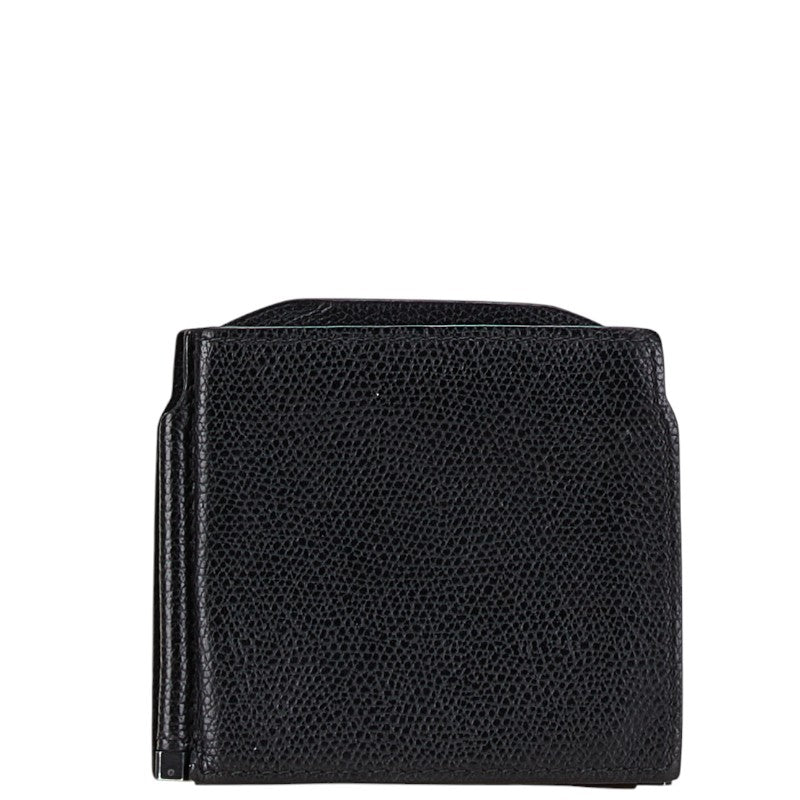 Valextra Leather Money Clip Coin Case