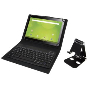 Zeki KIT253BDL Bundle w/ Tablet, Keyboard Case & Device Stand