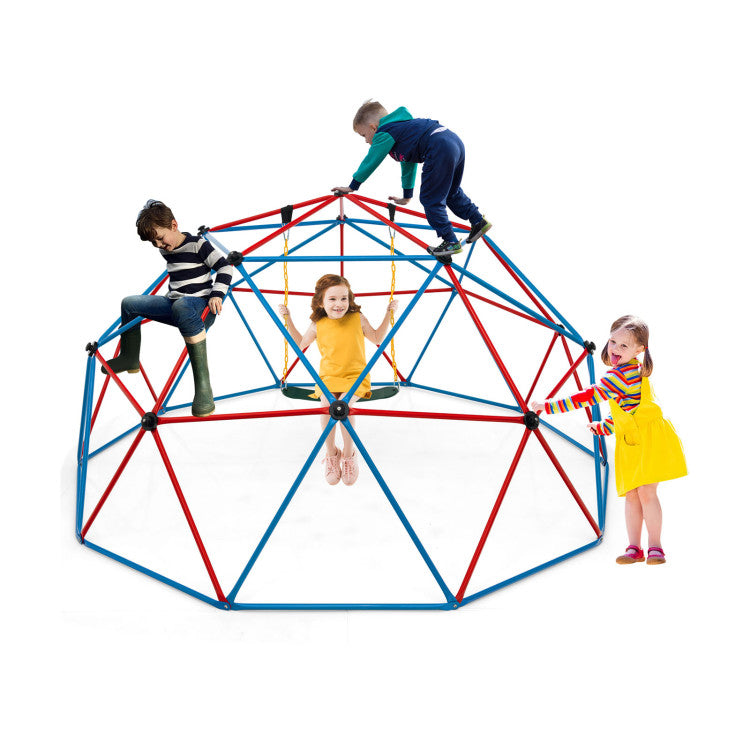 Dome Climber with Swing and 800 Lbs Load Capacity