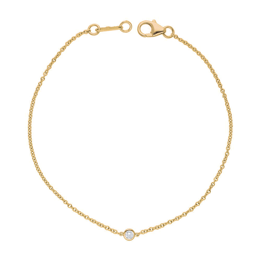 14K Rose Gold 0.20cts. Diamond Bracelet