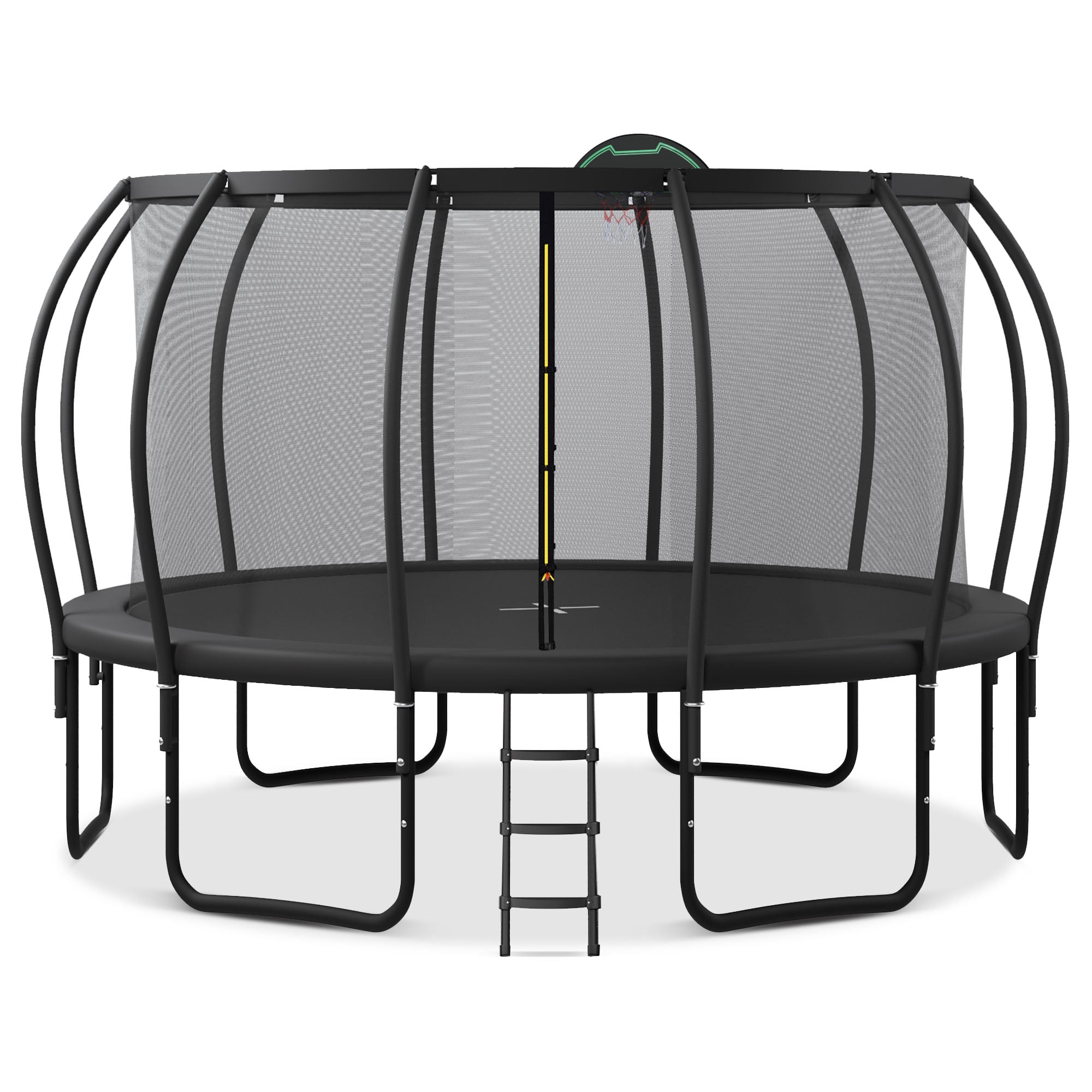 Streamdale Kids 16FT Trampoline with Safety Enclosure & Basketball Board