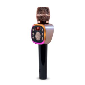 Singing Machine CPK565R Carpool Karaoke Mic 2.0 Rose Gold
