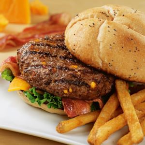 Kansas City Steak Company 9515 12 (4.5oz) Cheddar Bacon Steakburgers