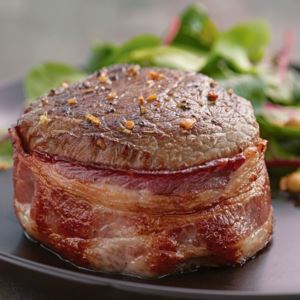 Kansas City Steak Company 6610 12 (5oz) Top Sirloin Steaks w/ Hickory Bacon