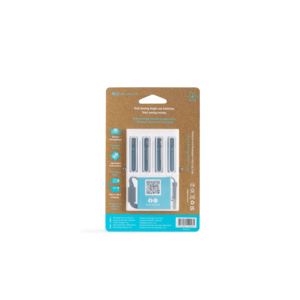 PB-AAA-C-8pk Pale Blue Lithium Ion Rechargeable AAA Batteries - 8 pack