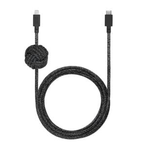 Native Union NCABLE-CL-CS-BK-NP 10ft Night Cable - USB-C to Lightning Cosmos