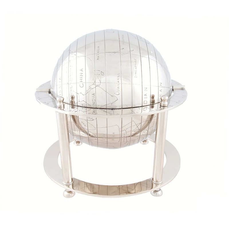 Decorative Aluminium Globe and Stand