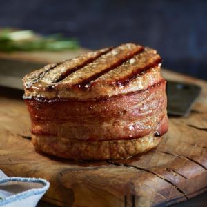 Kansas City Steak Company 4018 4 (8oz) Filet Mignon w/ Hickory Bacon