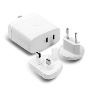 Native Union FAST-PD67-WHT-INT Fast Gan PD 67W Charger w/ 2 USB-C Ports White