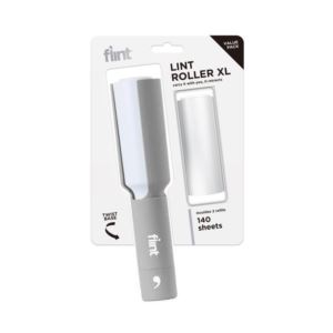FLP-VPK002-TP-US Flint Plus Lint Roller - Refillable in Light Grey