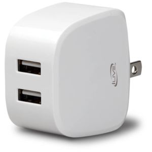 iLive IAC20W AC to Dual USB Wall Charger