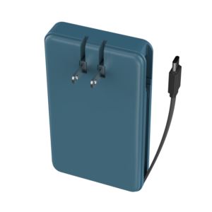 myCharge AP10B Amp Prong Plus Portable Charger w/ Built-in USB-C Cable & Wall Plug