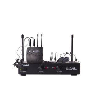 UHF-02HL-S12 Gemini UHF-02HL UHF Dual Wireless Headset/Lavalier Microphone System
