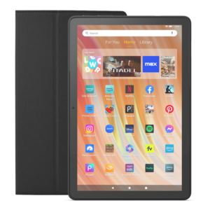 Amazon B0BL5PYD69-BUNDLE Fire HD 10 Tablet - 64GB with Easel Case
