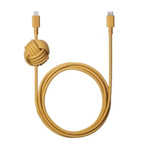 Native Union NCABLE-CL-KFT-NP 10ft Night Cable - USB-C to Lightning Kraft