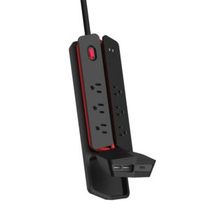 Monster 2MNAC0964B0L2 Power Center Vertex 6 AC Outlet Surge Protector Black