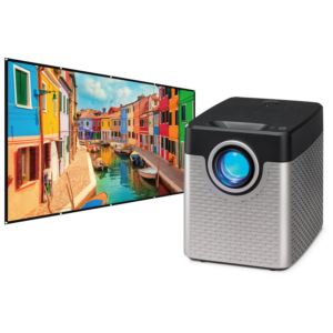 GPX PJ504VPS 720p Projector with Screen