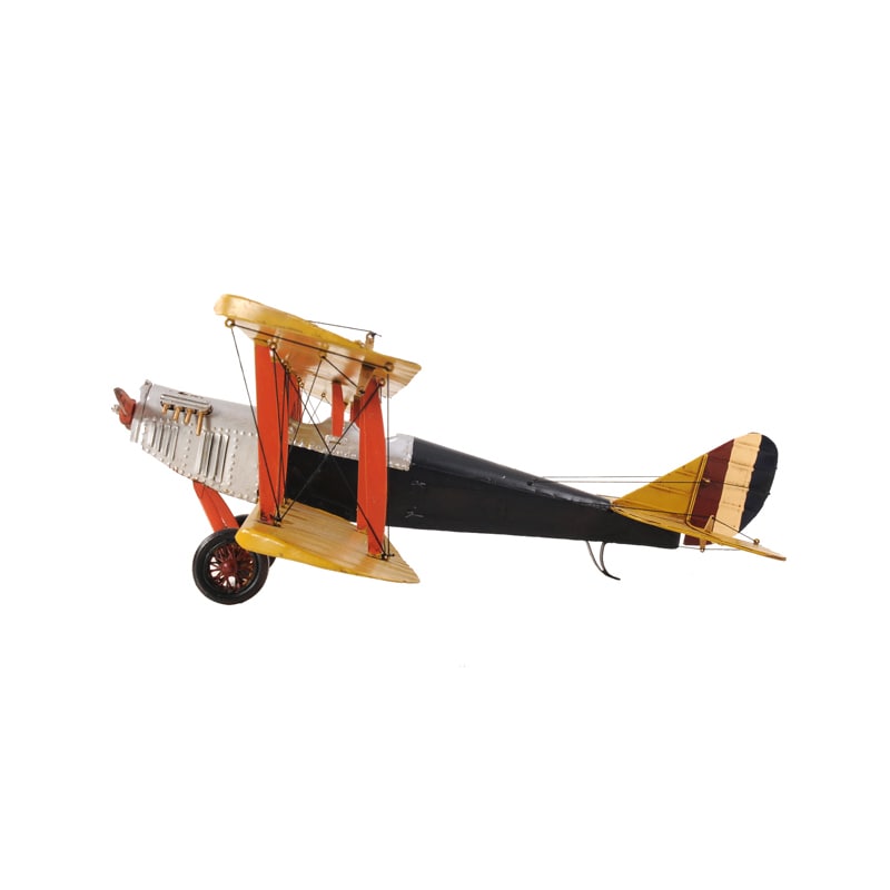 Yellow Curtis Jenny Plane 1:18 Scale Model