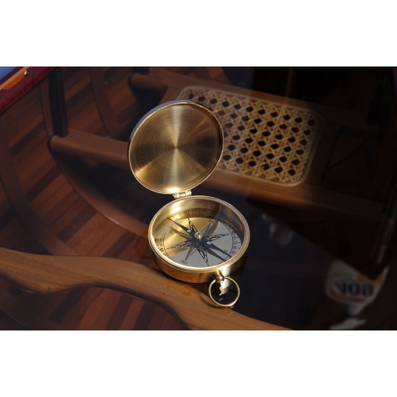 Old Modern Handicrafts Brass Replica Marine Compass