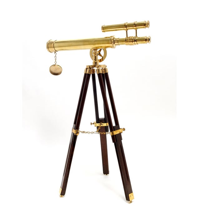 Old Modern Handicrafts Harbor Telescope with Stand