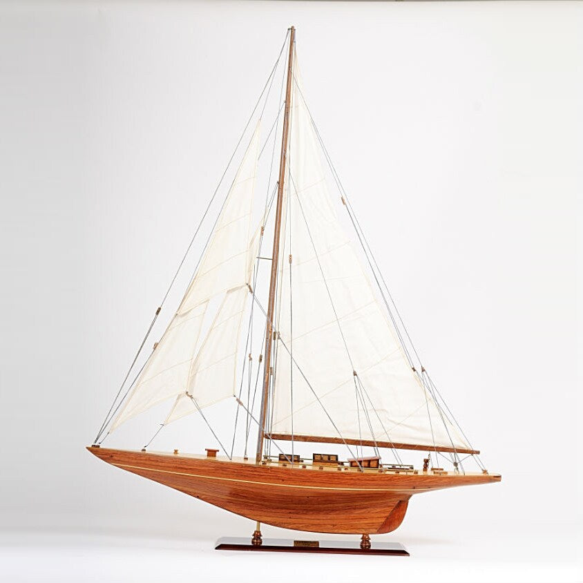 Old Modern Handicrafts Shamrock V Yacht Large Model Ship